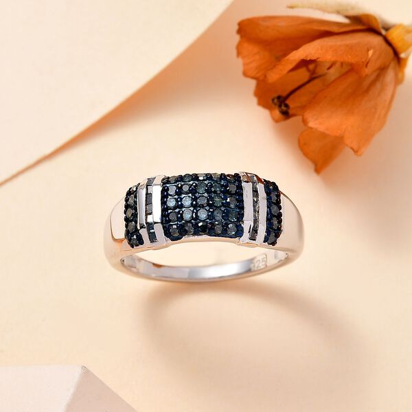 Blauer Diamant-Ring - 0,50 ct. image number 1