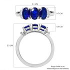 Blauer Spinell und Diamant-Ring - 1,59 ct. image number 6