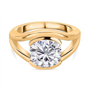 Moissanit Solitär Ring - 3,42 ct.