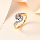 Tansanit und Zirkon Ring - 1,02 ct. image number 1