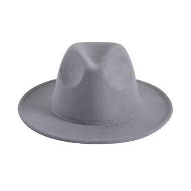 LA MAREY Unisex Fedora Hut, 56-58cm, Grau