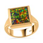 Schwarzer Labor Opal Ring, ca. 3,05 ct image number 3