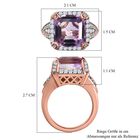 Rose De France Amethyst und Zirkon Ring - 7,38 ct. image number 6