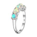 AA Natürlicher, äthiopischer Welo Opal Ring 925 Silber platiniert (Größe 16.00) ca. 0,83 ct image number 5