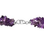 Afrikanischer Amethyst Halskette ca. 50 cm 925 Silber rhodiniert ca. 305.00 ct image number 4