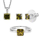 Peridot kubisches Zirkonia-Schmuckset image number 0