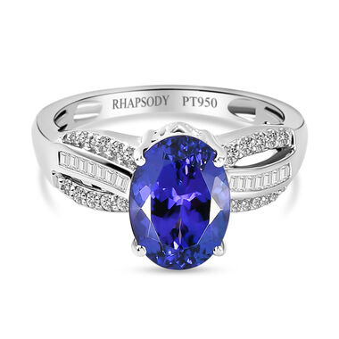 RHAPSODY AAAA Tansanit and VS EF Diamant Ring- 3,38 ct.