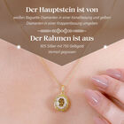 AA Natürlicher goldener Tansanit, gelber und weißer Diamant-Anhänger - 1,11 ct. image number 2