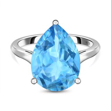 Himmelblauer Topas-Ring - 9,75 ct.