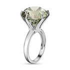 Prasiolith-Ring, 925 Silber platiniert  ca. 5,56 ct image number 4