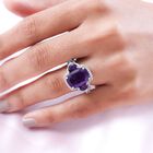 Afrikanischer Amethyst-Ring, 925 Silber platiniert  ca. 7,67 ct image number 2