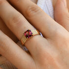 ILIANA AAA Rubellit und SI Diamant Ring in 750 Gold - 2,10 ct. image number 6