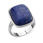 Lapislazuli Ring, Reiner Edelstahl, (Größe 17.00). ca. 35.00 ct image number 3