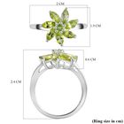 Natürlicher Peridot Ring, 925 Silber, (Größe 21.00) ca. 1.17 ct image number 6