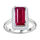 Afrikanischer Rubin und Diamant-Ring - 4,67 ct. image number 5