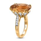 Citrin und Zirkon Cocktail Ring- 13,73 ct. image number 4