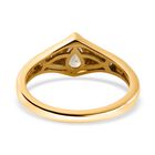 AA natürlicher, goldener Tansanit und Zirkon-Ring - 0,52 ct. image number 5