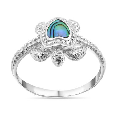 Royal Bali - Abalone Muschel Ring, 925 Silber (Größe 19.00)