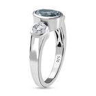 Espirito Santo Aquamarin und Moissanit Ring, ca. 1,61 ct image number 3