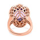 AAA Rose De France Amethyst und Zirkon Ring - 12,25 ct. image number 5