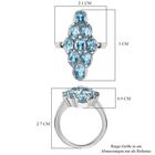 Himmelblauer Topas-Ring - 4,61 ct. image number 6