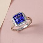 RHAPSODY AAAA Tansanit und VS EF Diamant Ring in 950 Platin - 3,41 ct. image number 9