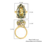 Prasiolith und Zirkon Cocktail Ring - 20,43 ct. image number 6