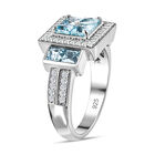 AA blauer Zirkon-Ring - 2,54 ct. image number 4