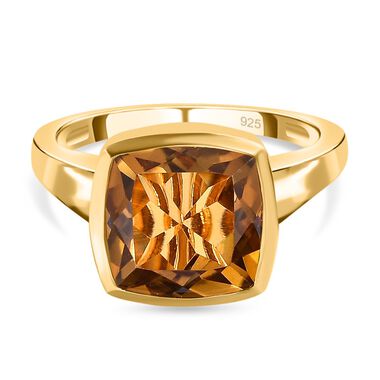 Champagner Triplett Quarz Ring - 4,59 ct.