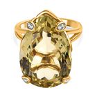 Ouro Verde Quarz und Zirkon Cocktail Ring - 18,64 ct. image number 0