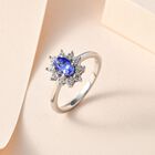 AA Tansanit und Zirkon Ring - 0,97 ct. image number 1