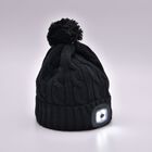 Beanie Mütze mit LED-Kopflichtfunktion, Schwarz image number 1