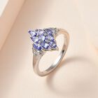 Tansanit und Zirkon Ring - 0,89 ct. image number 1