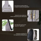 Stepp-Slingtasche mit RFID-Schutz, Grau image number 3