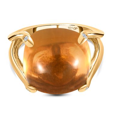 GP Art Déco Kollektion- Citrin, Zirkon und Saphir-Ring - 15,37 ct.