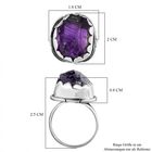 Afrikanischer Amethyst-Ring, 925 Silber  ca. 16,20 ct image number 6