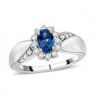 Blauer Kyanit und Zirkon-Ring - 0,97 ct. image number 2