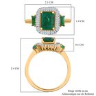 AAA Kagem Sambischer Smaragd und Diamant Ring, ca. 2,18 ct image number 5