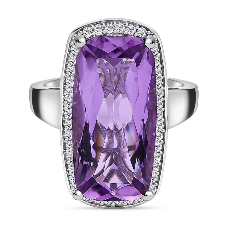 Rosa Amethyst und Zirkon Ring - 12,06 ct. image number 0