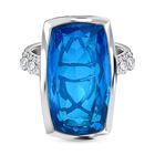 Karibik Quarz und Zirkon Ring - 17,77 ct. image number 0