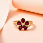 Afrikanischer Rubin floraler Ring - 1,99 ct. image number 1