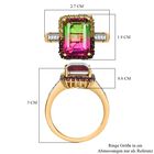 Wassermelonen Quarz Triplett und Multi-Edelstein-Ring - 8,91 ct. image number 6