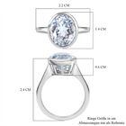 Golconda Diamant-Topas Ring, 925 Silber platiniert, ca. 6.00 ct image number 6