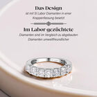 LUXORO IGI zertifizierter SI Labor-Diamant-Ring in 585 Weißgold - 1,50 ct. image number 2