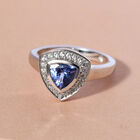 Tansanit und Zirkon Ring - 1,01 ct. image number 1