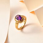 Afrikanischer Amethyst Ring Messing  (Größe 18.00) ca. 1,65 ct image number 1