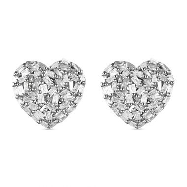 GP Heart Kollektion - Diamant und blaue Saphir-Ohrstecker- 0,54 ct.