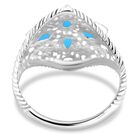 Royal Bali Kollektion - Sleeping Beauty Türkis Ring - 1,24 ct. image number 4