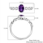 Afrikanischer Amethyst Ring 925 Silber (Größe 17.00) ca. 0,76 ct image number 6