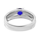 Blauer Spinell Ring, 925 Silber rhodiniert (Größe 17.00) ca. 0.59 ct image number 3